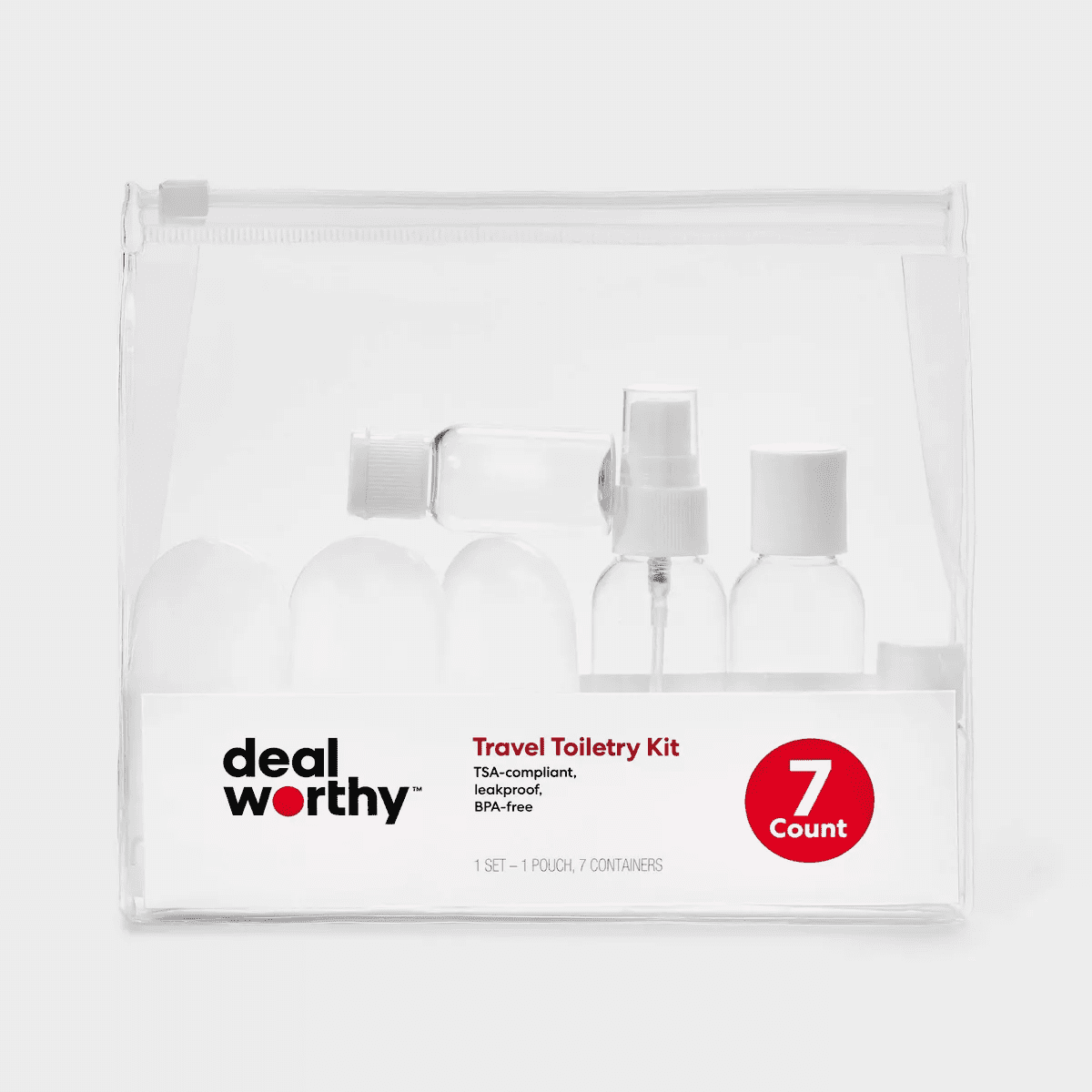 TSA Travel Container Set - 7Ct - Dealworthy™