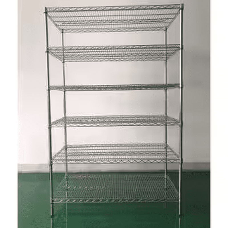 6-Tier Commercial Grade Heavy Duty Steel Wire Shelving Unit in Chrome (48 In. W X 72 In. H X 24 In. D) - Image 6
