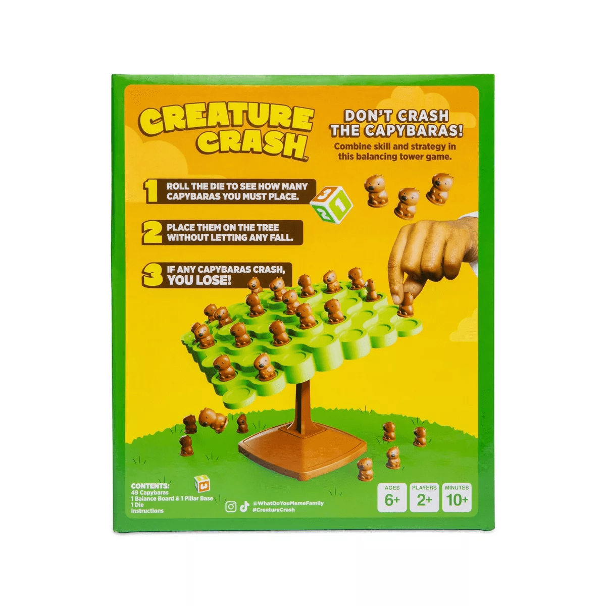 Capybara Crash Toppling Tower by What Do You Meme?: Creative Thinking Classic Board Game, 2+ Players, 5-15 Min Game - Image 8
