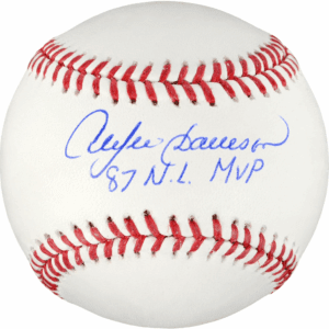 Andre Dawson Autographed Baseball with "87 N.L. MVP" Inscription - Certified