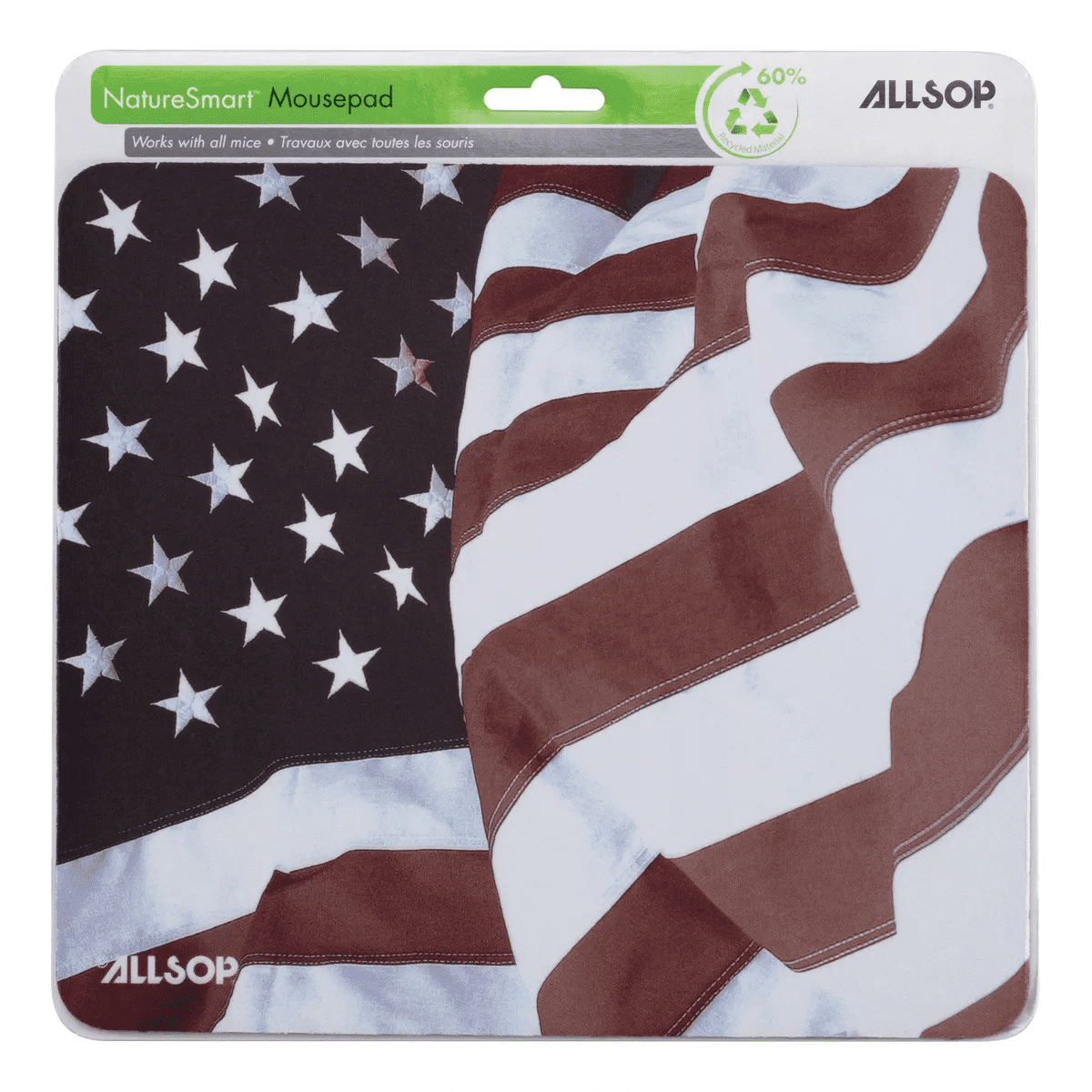 AllsopĀ® Old-Fashioned American Flag Mouse Pad in Red - Image 5
