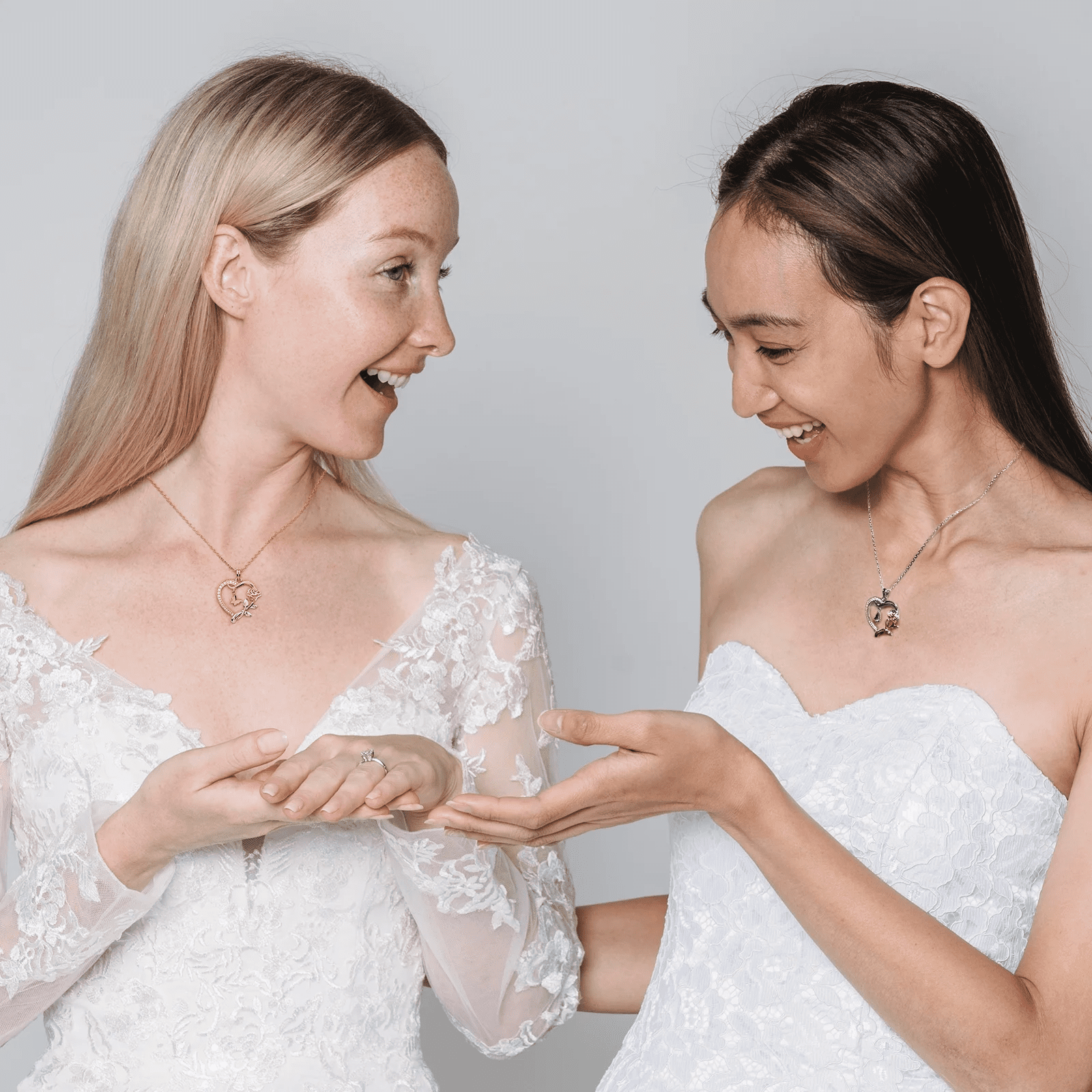 Heart Necklace for Women 14K Gold Plated CZ Romantic Rose and Butterfly Jewelry Gift for Women Birthday Valentine'S Day - Image 7