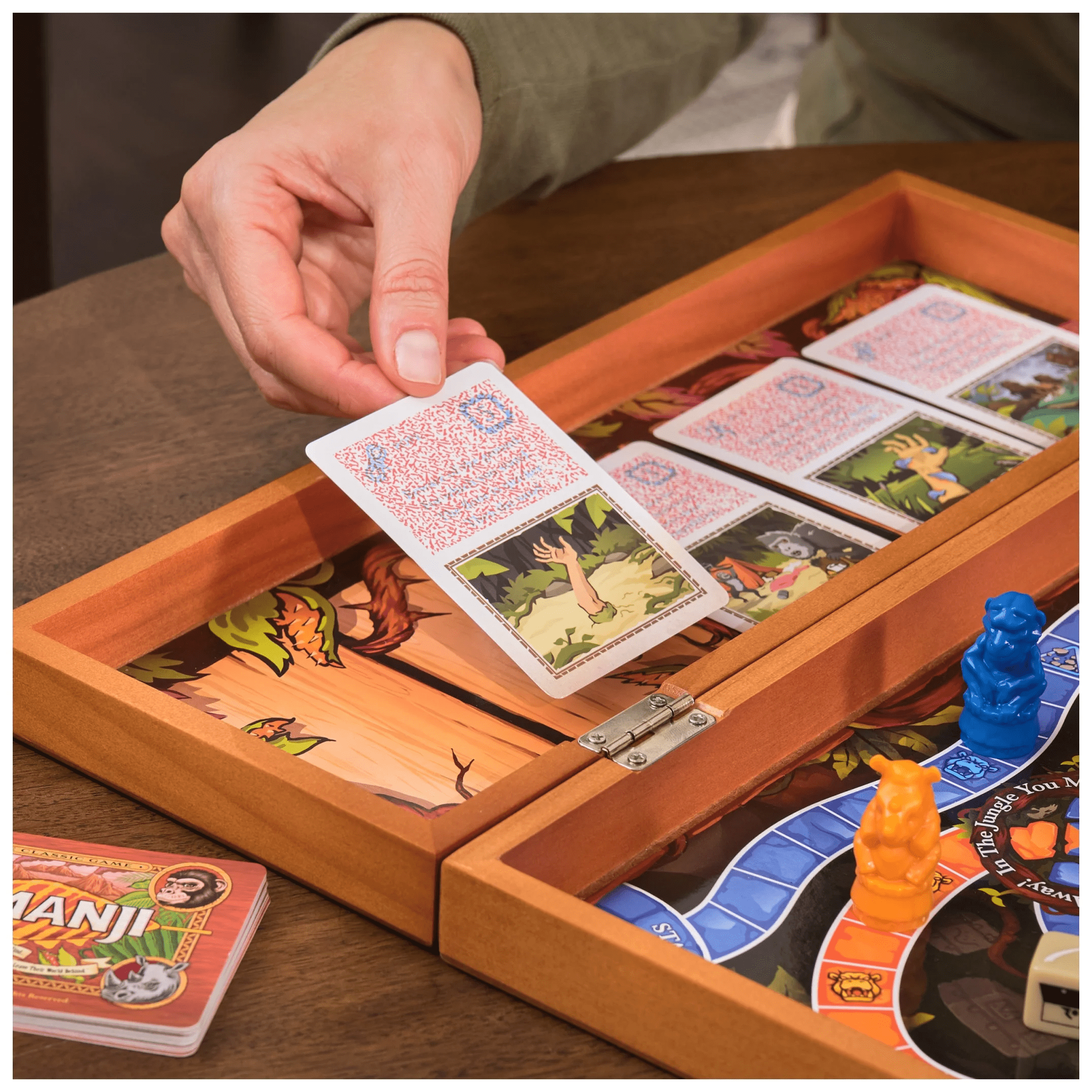 , Jumanji the Game, Real Wooden Box Edition of the Classic Adventure Board Game, Ages 8 and Up - Image 5