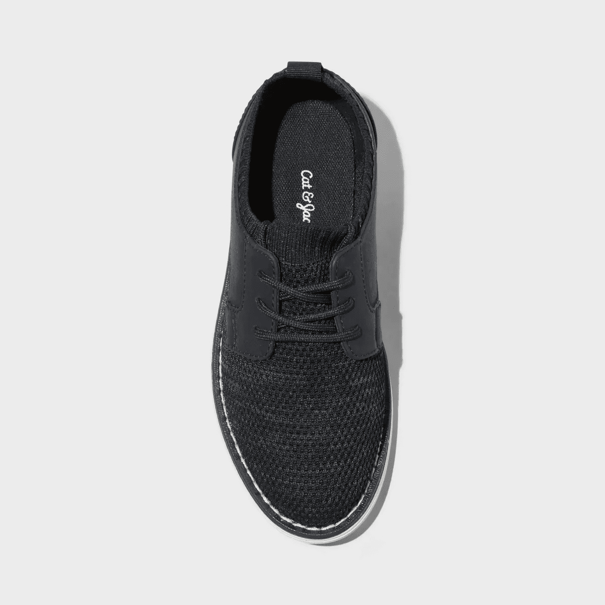 Kids' Elijah Knit Dress Shoes - Cat & Jack Black - Image 3