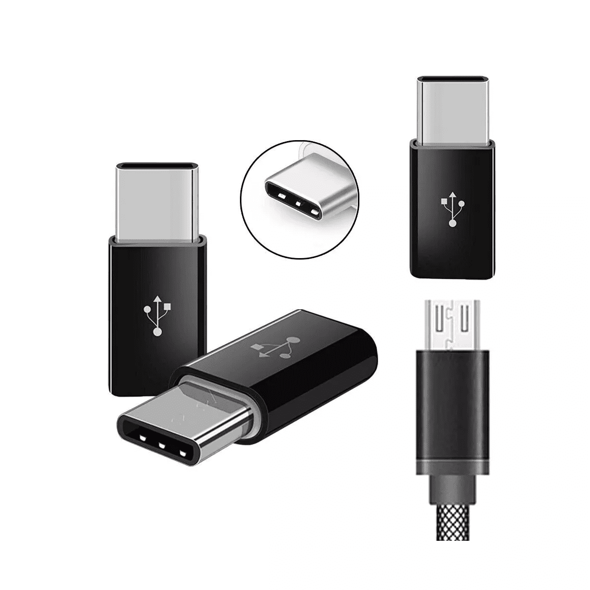 USB 3.1 Type C Male to Micro USB Female Adapter Converter Connector USB-C - Image 4