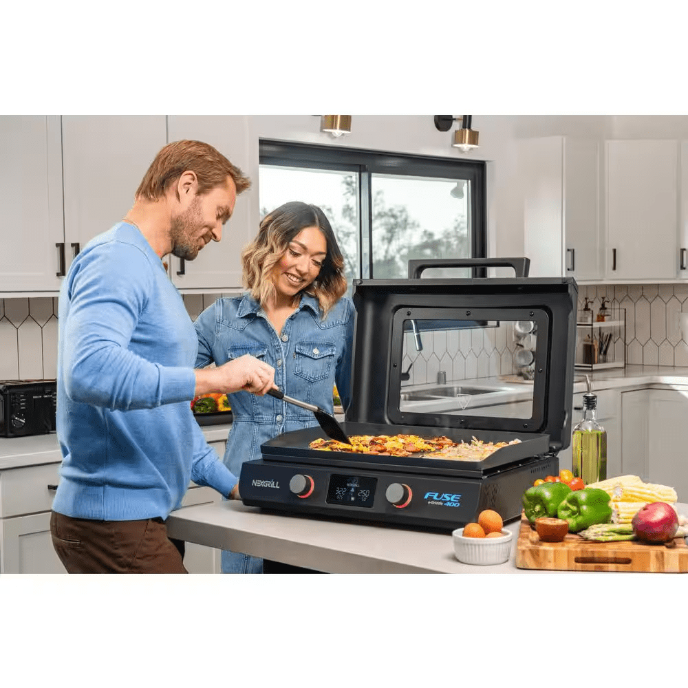 Fuse 400 22 In. Tabletop Electric Grill Griddle in Black - Image 13