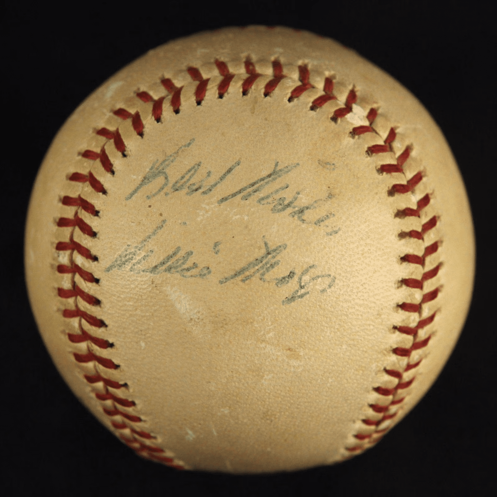 Early Career 1950'S Willie Mays Signed Game Used NL Giles Baseball JSA COA Auto