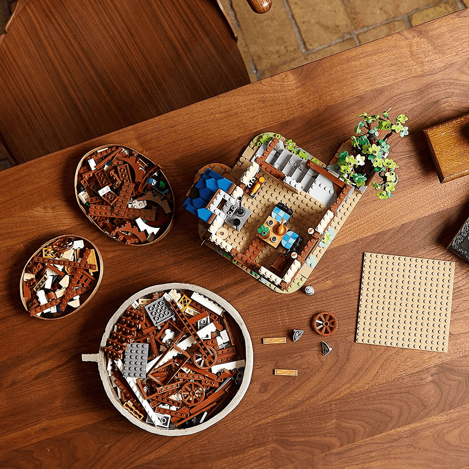 Ideas Medieval Blacksmith Interlocking Block Building Set, 2164 Count - Image 2