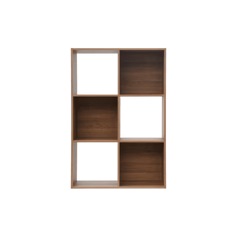 35.88-In H X 24.13-In W X 11.63-In D Rye Stackable Wood Laminate 6 Cube Organizer - Image 15