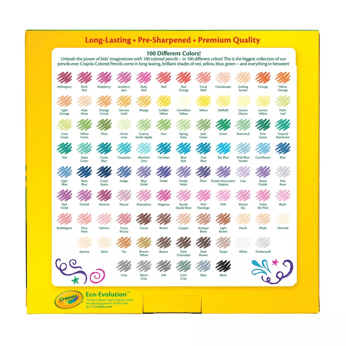 Crayola 100Ct Sharpened Colored Pencils - Image 5