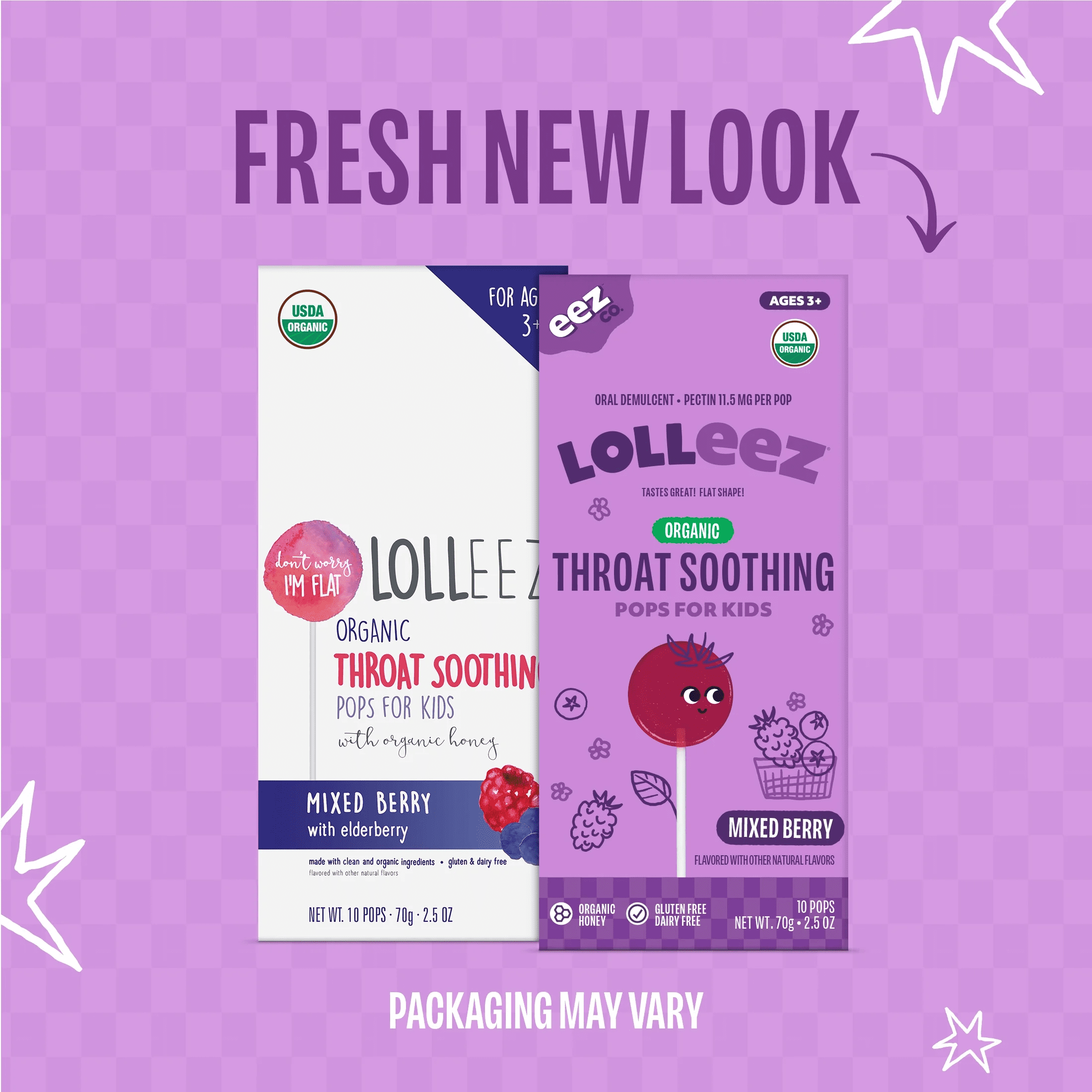 Organic Mixed Berry Throat Soothing Lollipops for Kids, 10 Count - Image 7