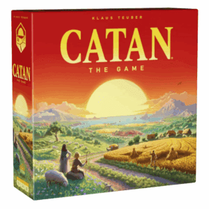 Asmodee CATAN 6E Refresh Board Game: Strategy & Social Skills, 1 Hour Play, 3-4 Players, Includes Cards & Dice
