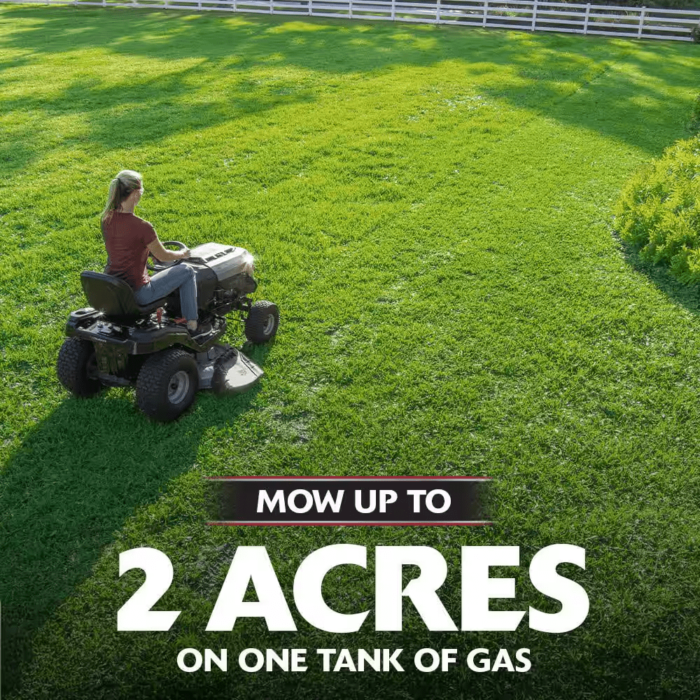 MT100 42 In. 13.5 HP 500Cc E1350 Series Briggs and Stratton Engine 6-Speed Manual Gas Riding Lawn Tractor Mower - Image 4