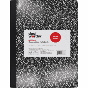 Composition Book Wide Ruled - Dealworthy