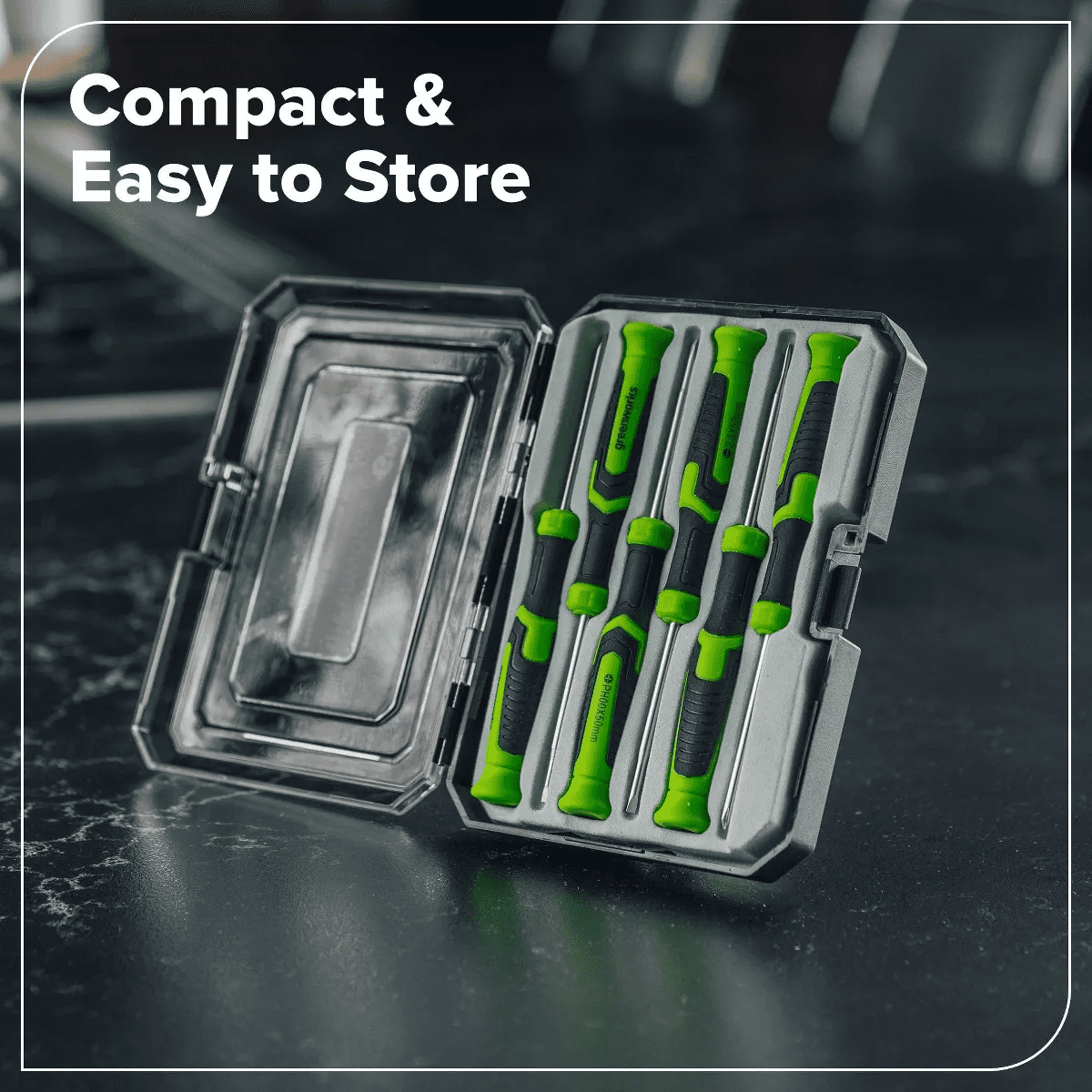 Greenworks 6Pc Precision Screwdriver Set - Image 2