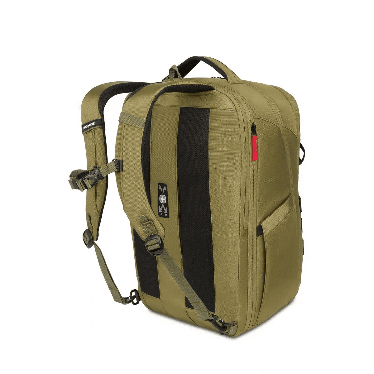 SWISSGEAR 45L Travel Backpack with RFID Blocking Pocket - Olive Branch: Polyester, Fits 17" Laptop - Image 3