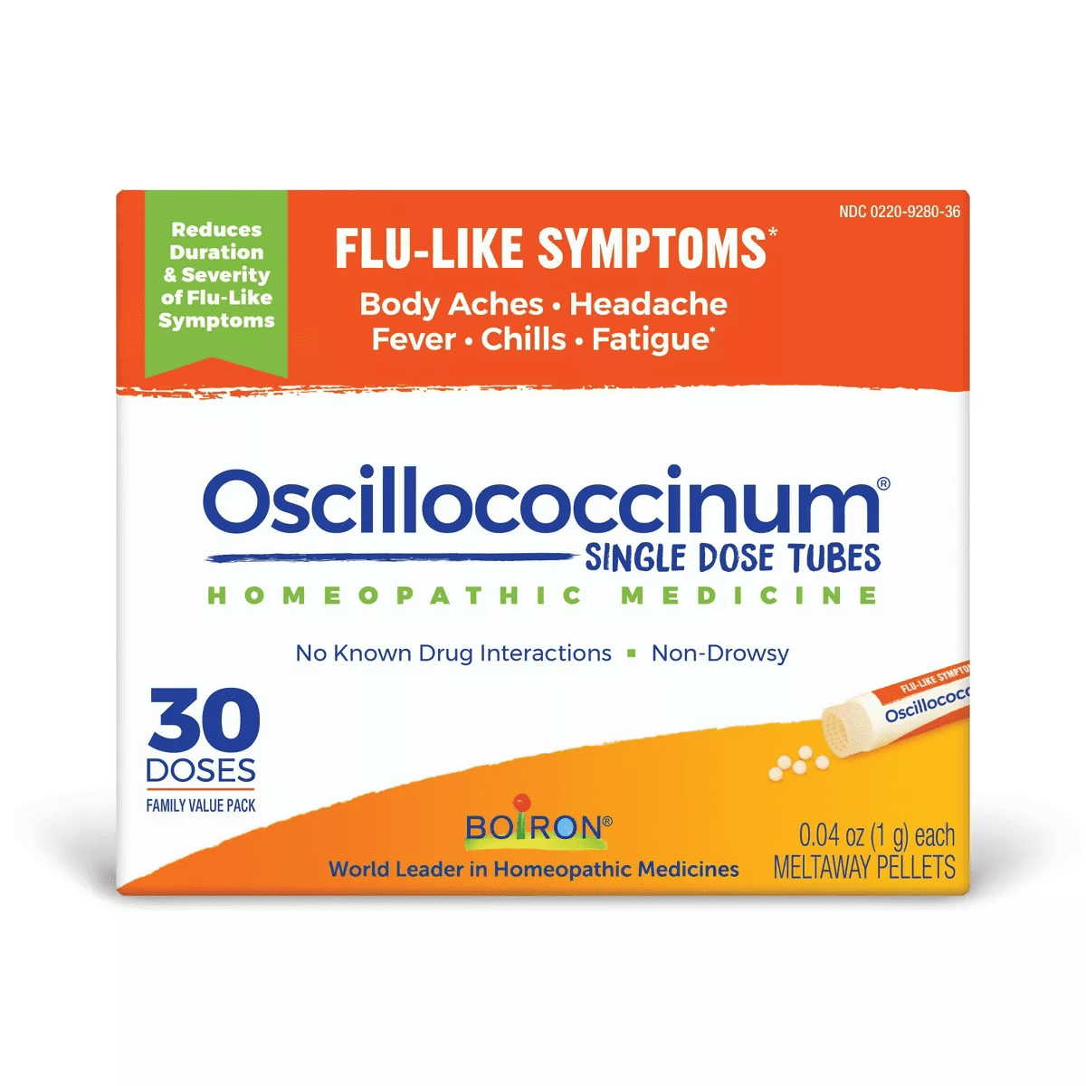 Boiron Oscillococcinum Flu-Like Symptoms, Body Aches, Headache, Fever, Chills and Fatigue 30 Doses Treatment - 30Ct - Image 3