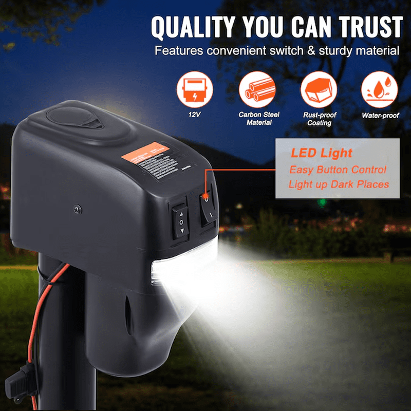 Black 1.81-Ton Steel Electric Forklift Jack - Image 3