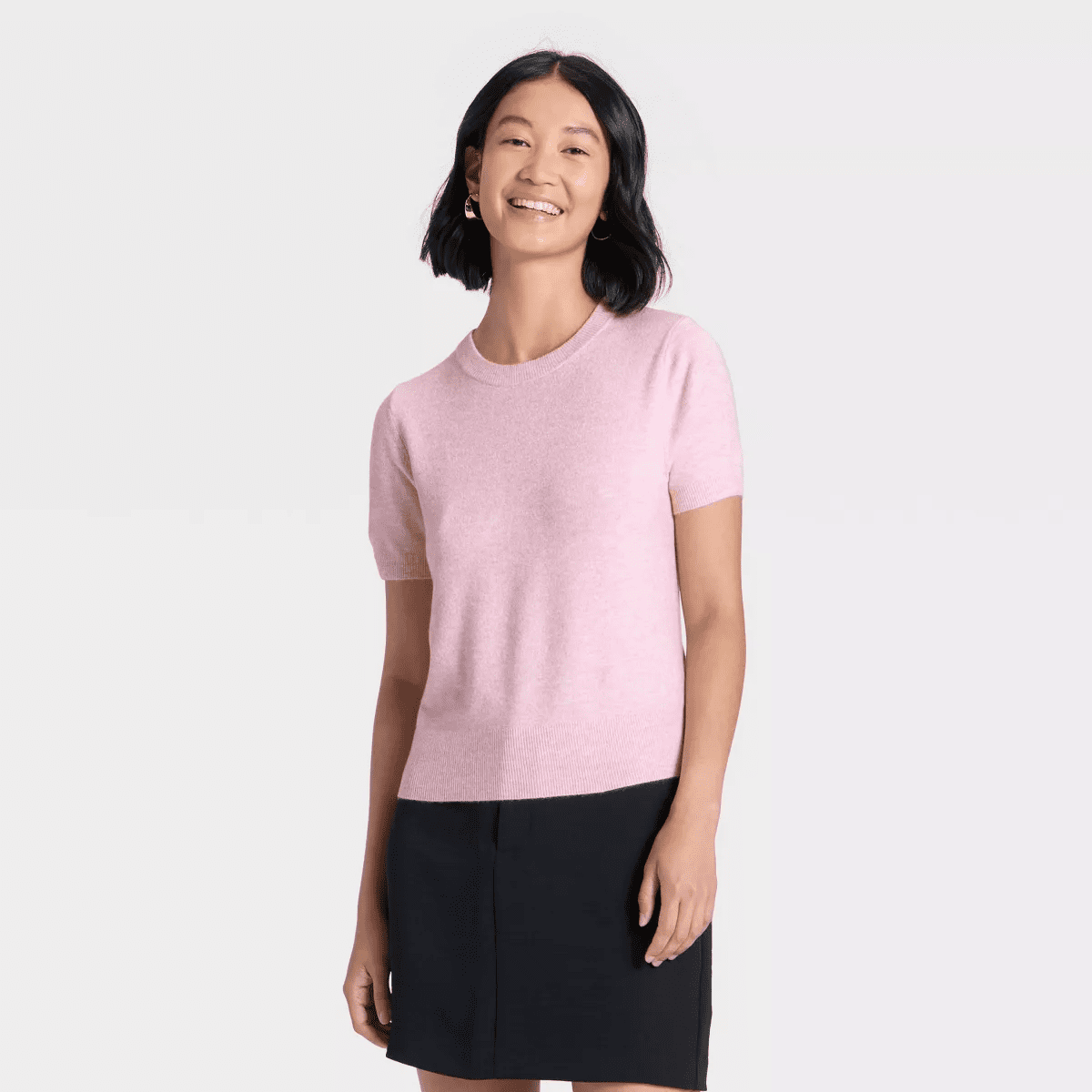 Women'S Short Sleeve Cozy Knit Sweater - Image 11