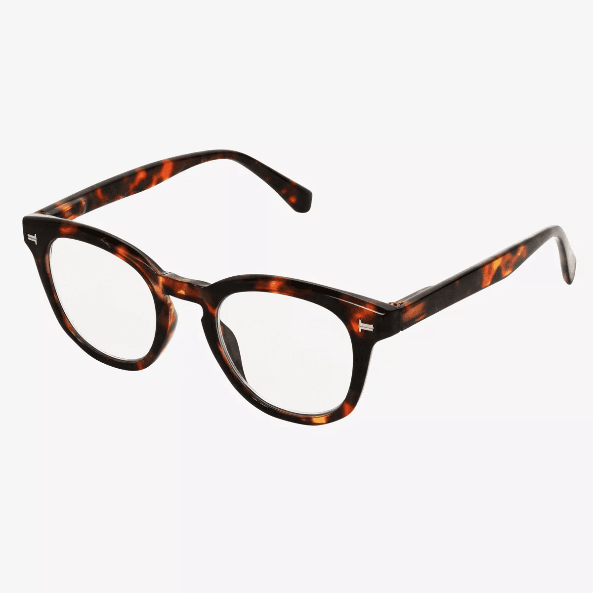 Women'S Plastic round Blue Light Filtering Glasses - Universal Thread Brown/Tortoise Print Diopter - Image 2