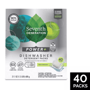 Seventh Generation Fresh Citrus Natural Power plus Dishwasher Detergent Packs