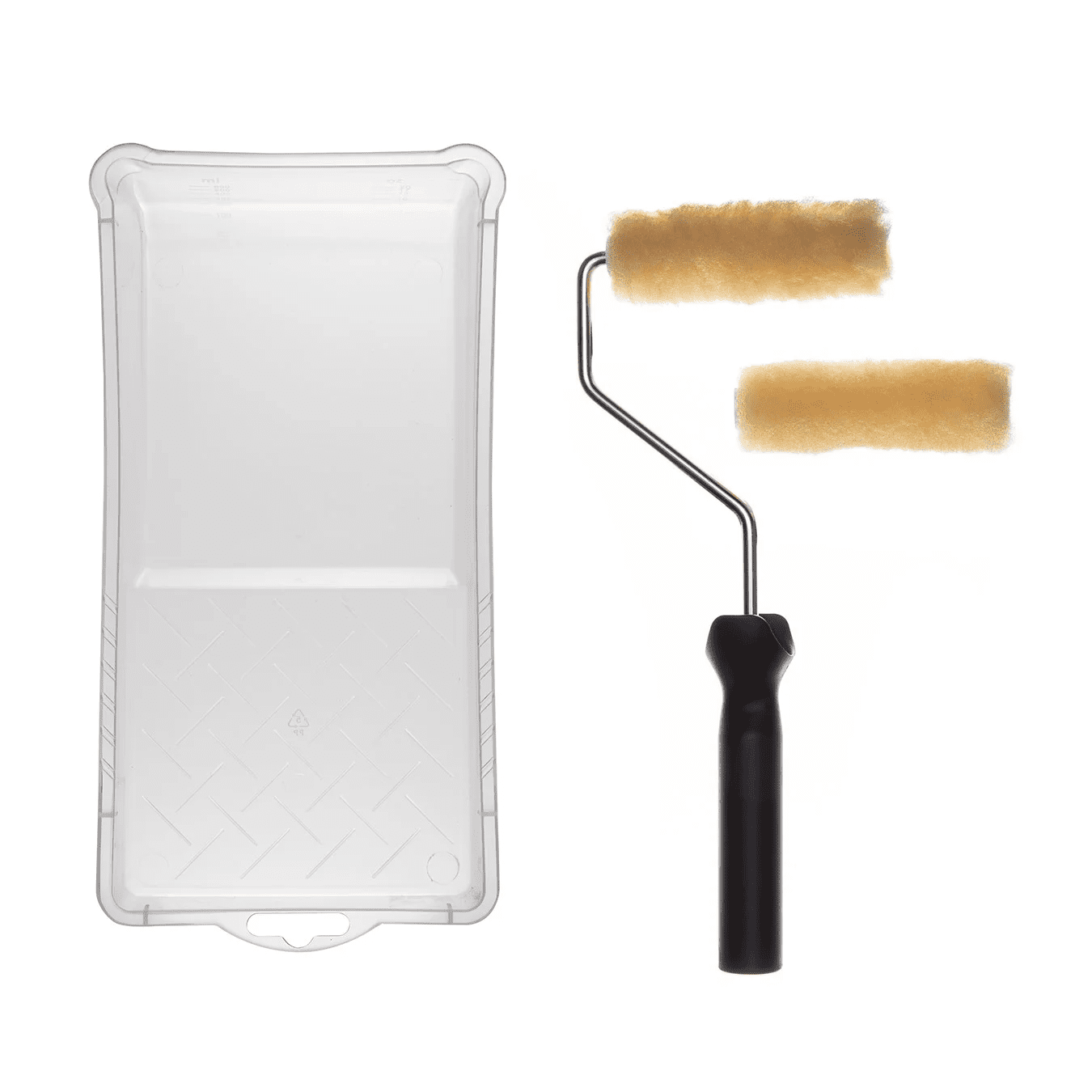 4-Piece Knit Polyester Mini Roller Paint Tray Kit - Image 2