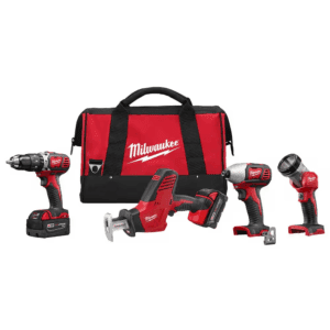 M18 18V Lithium-Ion Cordless Combo Kit (4-Tool) W/(2) 3.0Ah Batteries, (1) Charger, (1) Tool Bag, Blade Set (11-Pc)