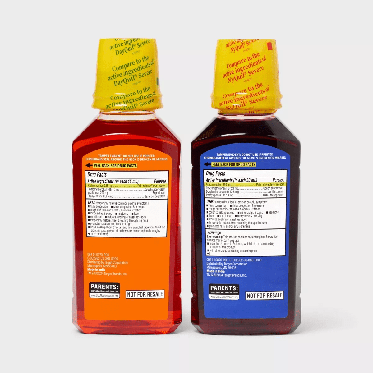 Day/Night Severe Cold & Flu Relief Liquid - Berry - 24 Fl Oz - Up&Up™ - Image 5