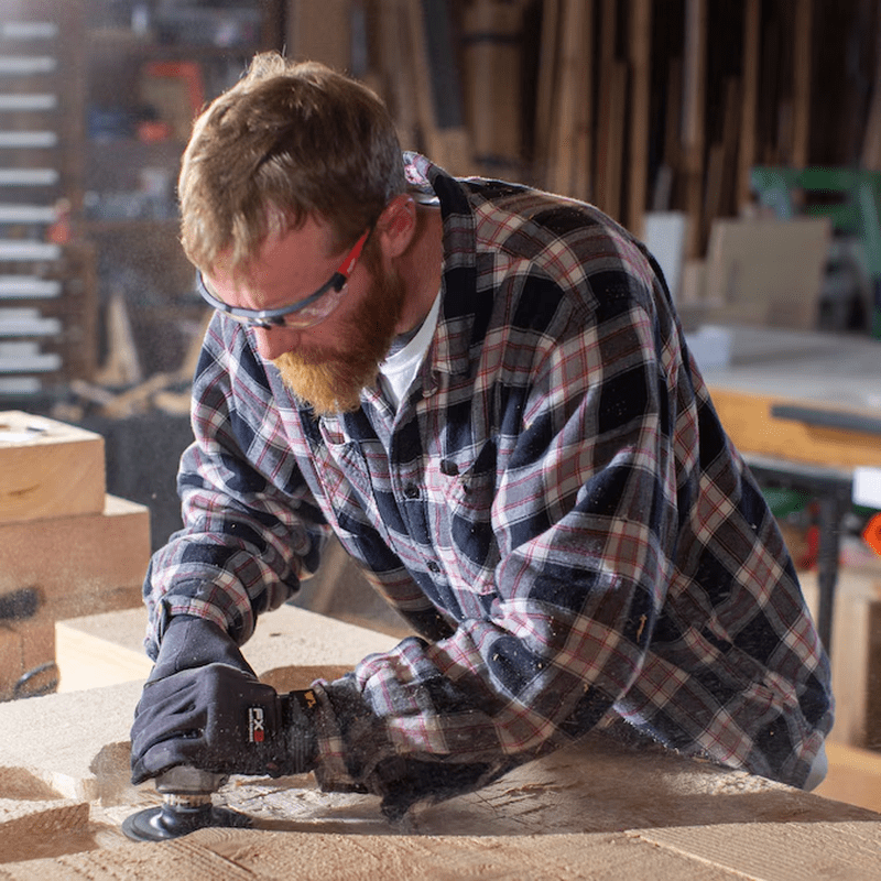 Large Gray Synthetic Leather Utility Gloves 1 -Pairs - Image 3