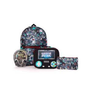 Locker Club Kids' 16L Kids Backpack with Lunch Box Headphone