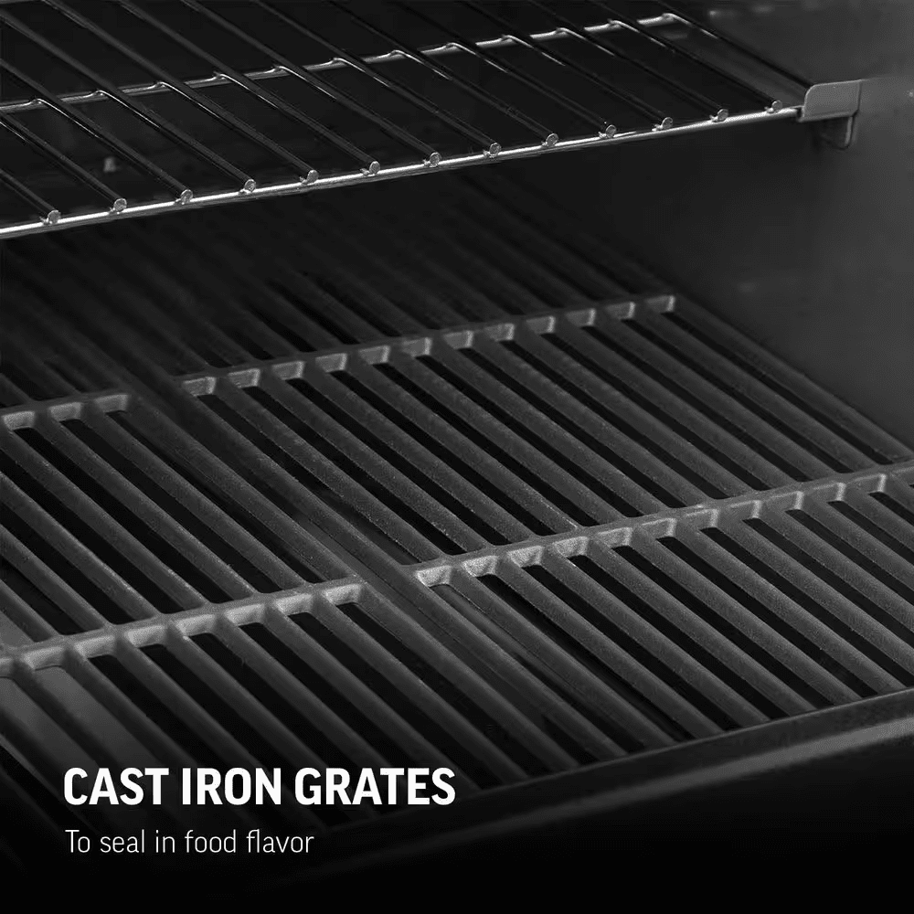 Texas Trio 4-Burner Dual Fuel Grill with Smoker in Black - Image 2