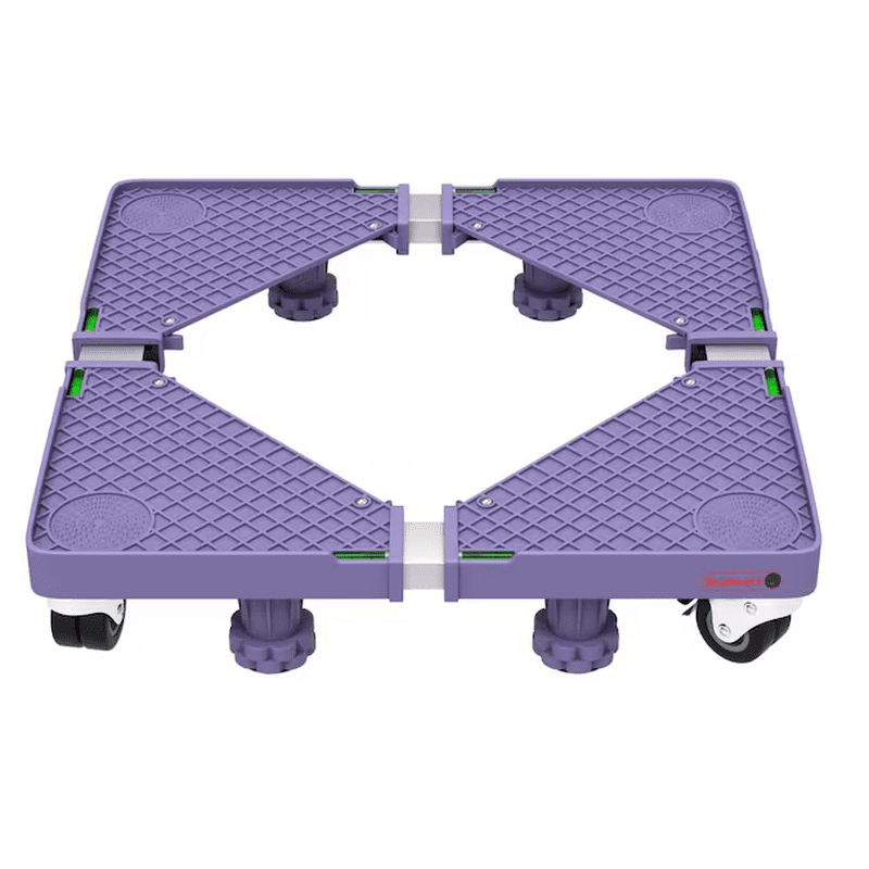 1100-Lbs. Capacity 4 -Wheel Purple Steel Furniture Dolly
