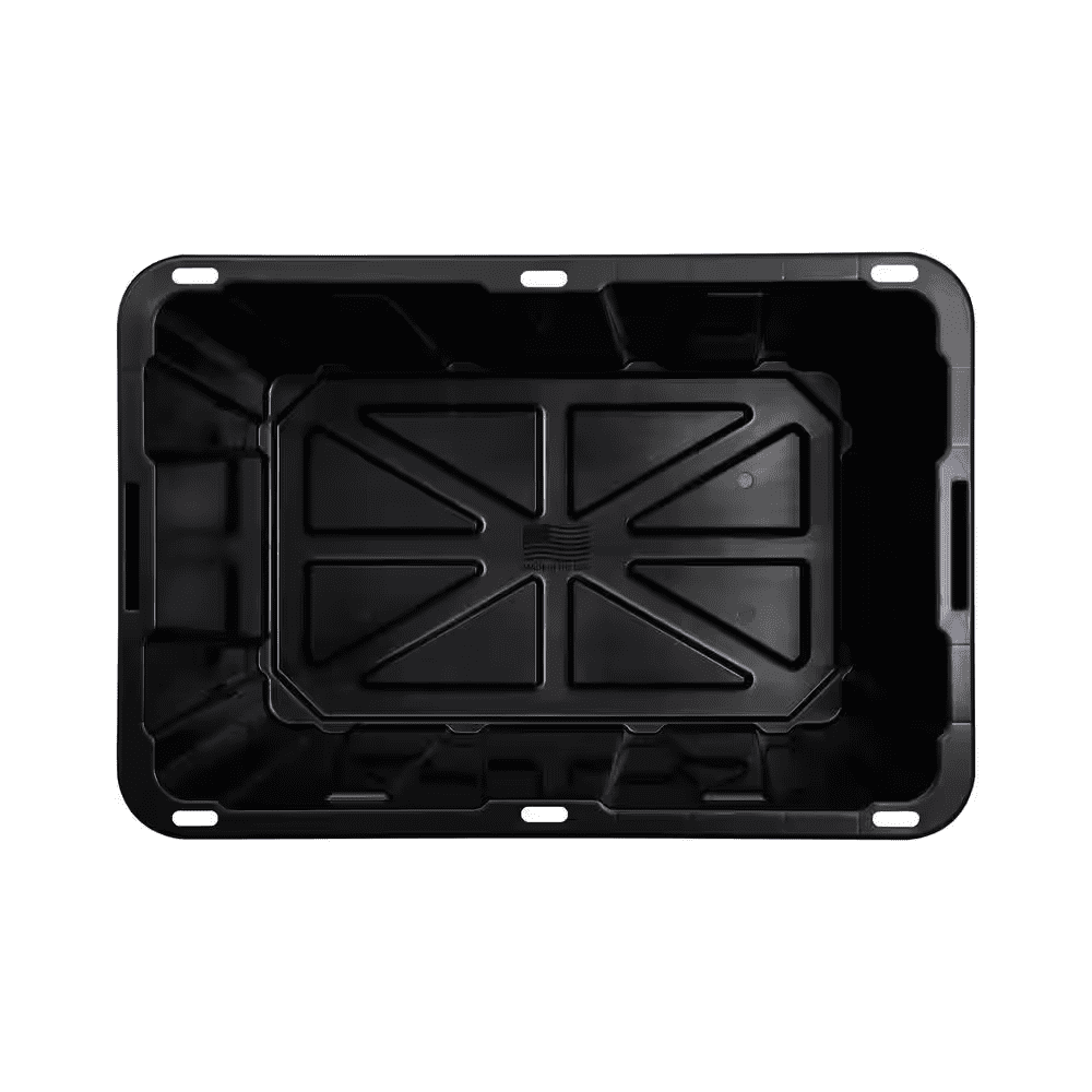 27 Gal. Tough Storage Tote in Black and Red - Image 7