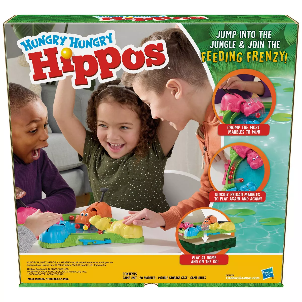 Hungry Hungry Hippos Refresh Board Game - Image 4