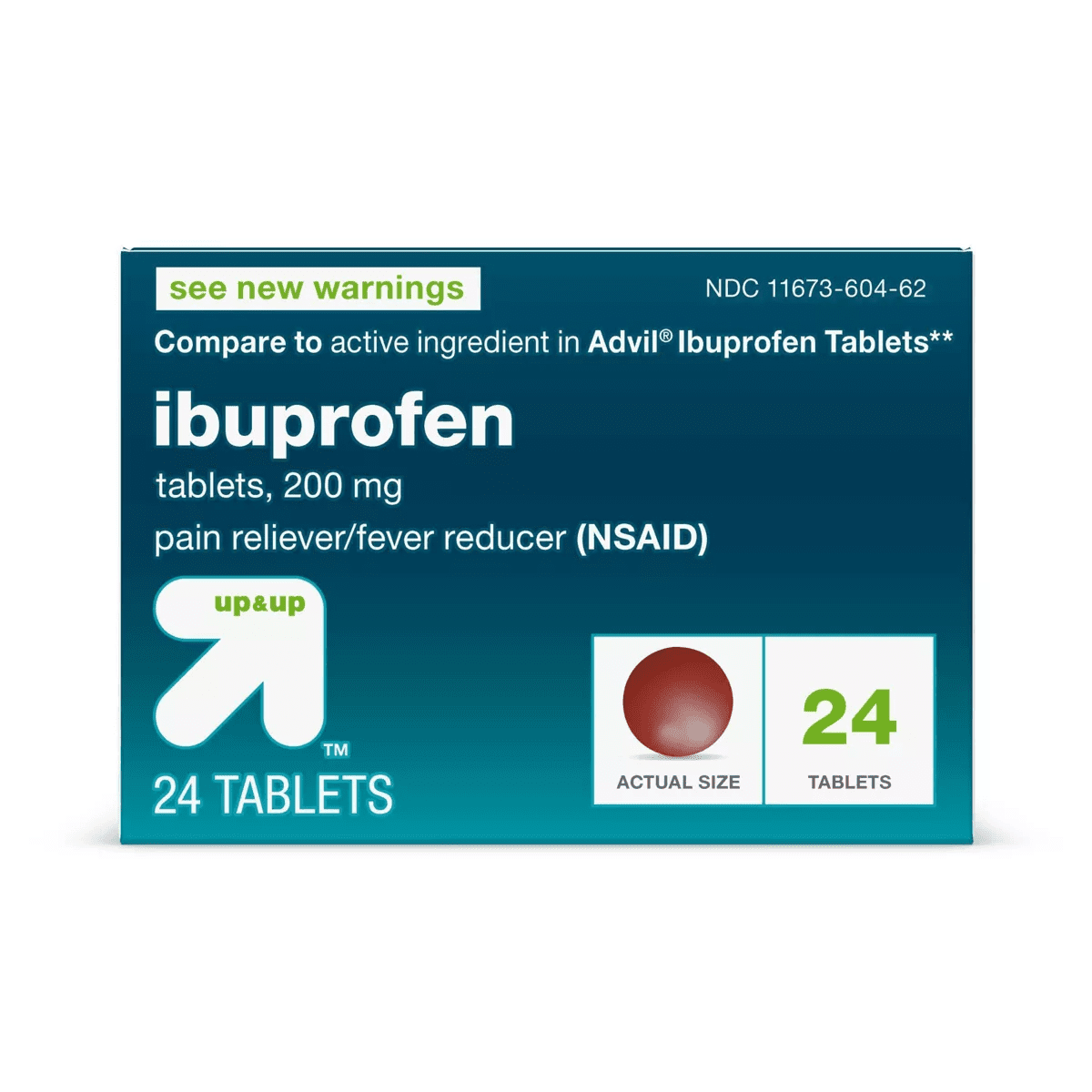 Ibuprofen (NSAID) Pain Reliever & Fever Reducer Tablets - Up&Up - Image 2