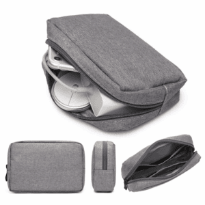 - Waterproof Travel Gadget Pouch with Zipper, Compact 17X11.5Cm Storage for Cables, Chargers, Power Banks & Accessories