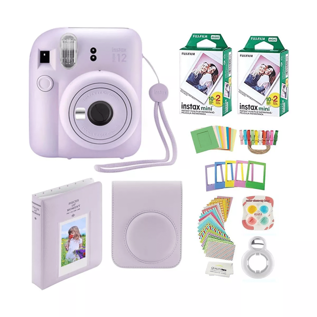 Fujifilm Instax Mini 12 Instant Camera with Case 40Fujifilm Prints Decoration Stickers Frames Photo Album and More Accessories - Image 9