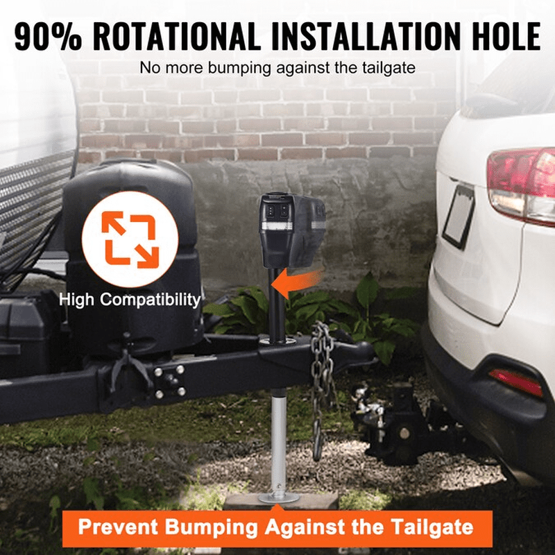 Black 1.81-Ton Steel Electric Forklift Jack - Image 6