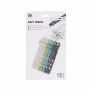 U Brands 6Ct Silicone Cord Bands