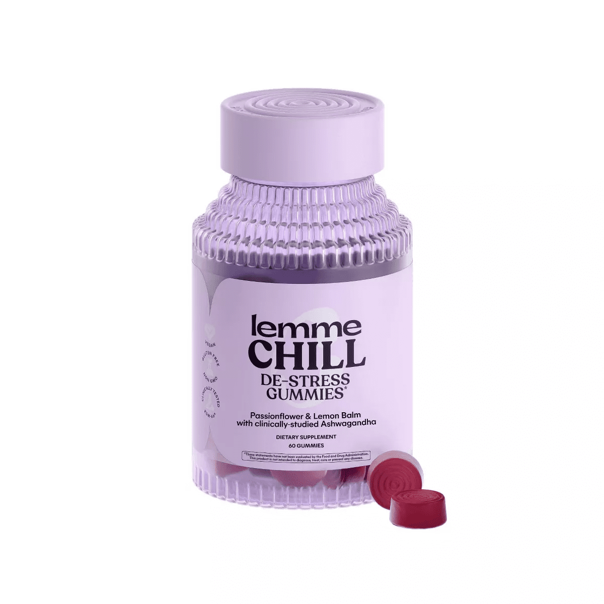 Lemme Chill De-Stress Ashwagandha Vegan Gummies - 60Ct
