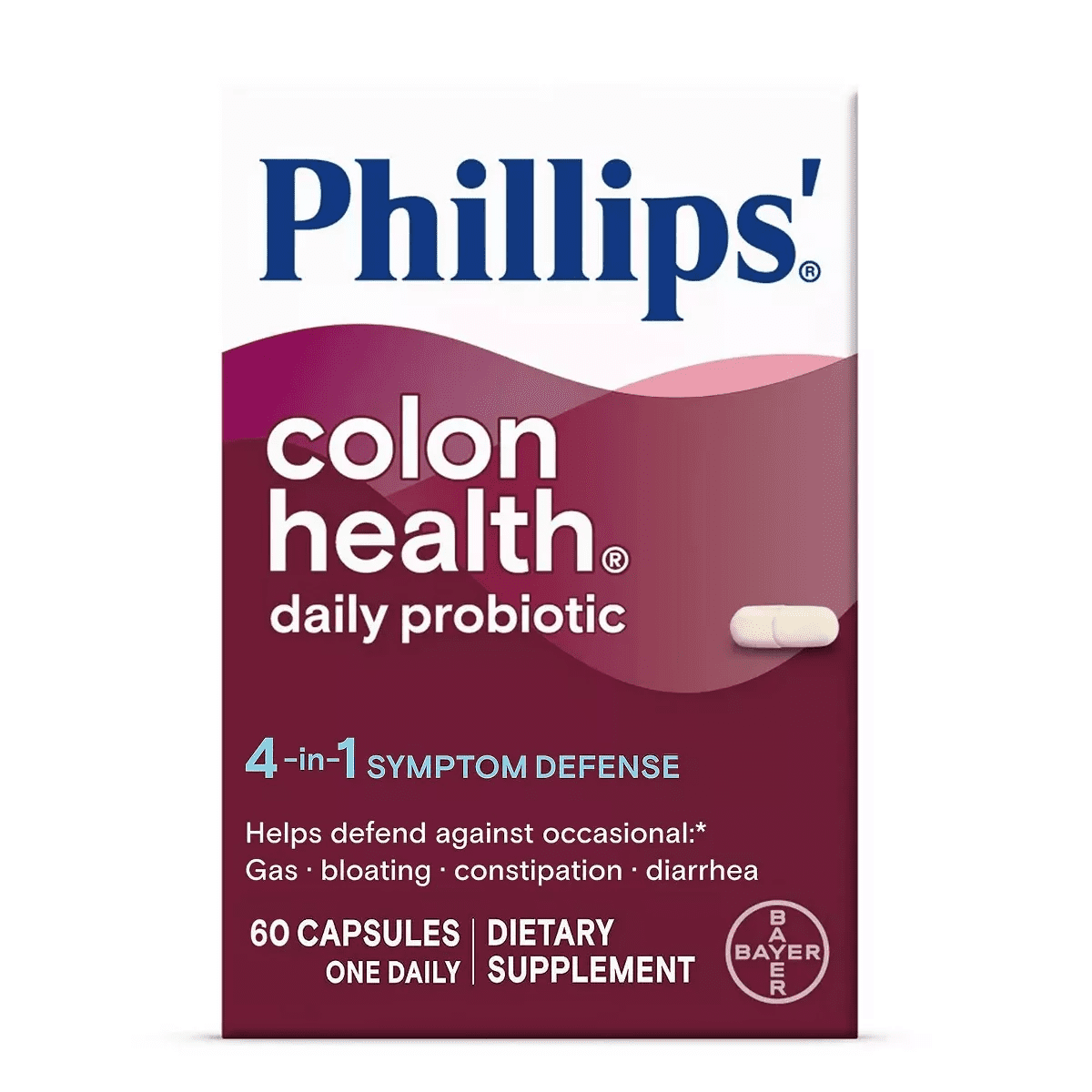 Phillips' Probiotic Colon Health Digestive Health Daily Supplement Capsules