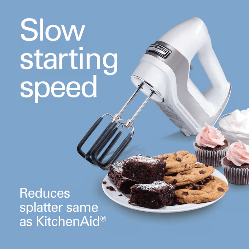 7 -Speed Hand Mixer with Storage ( White ) - Image 3