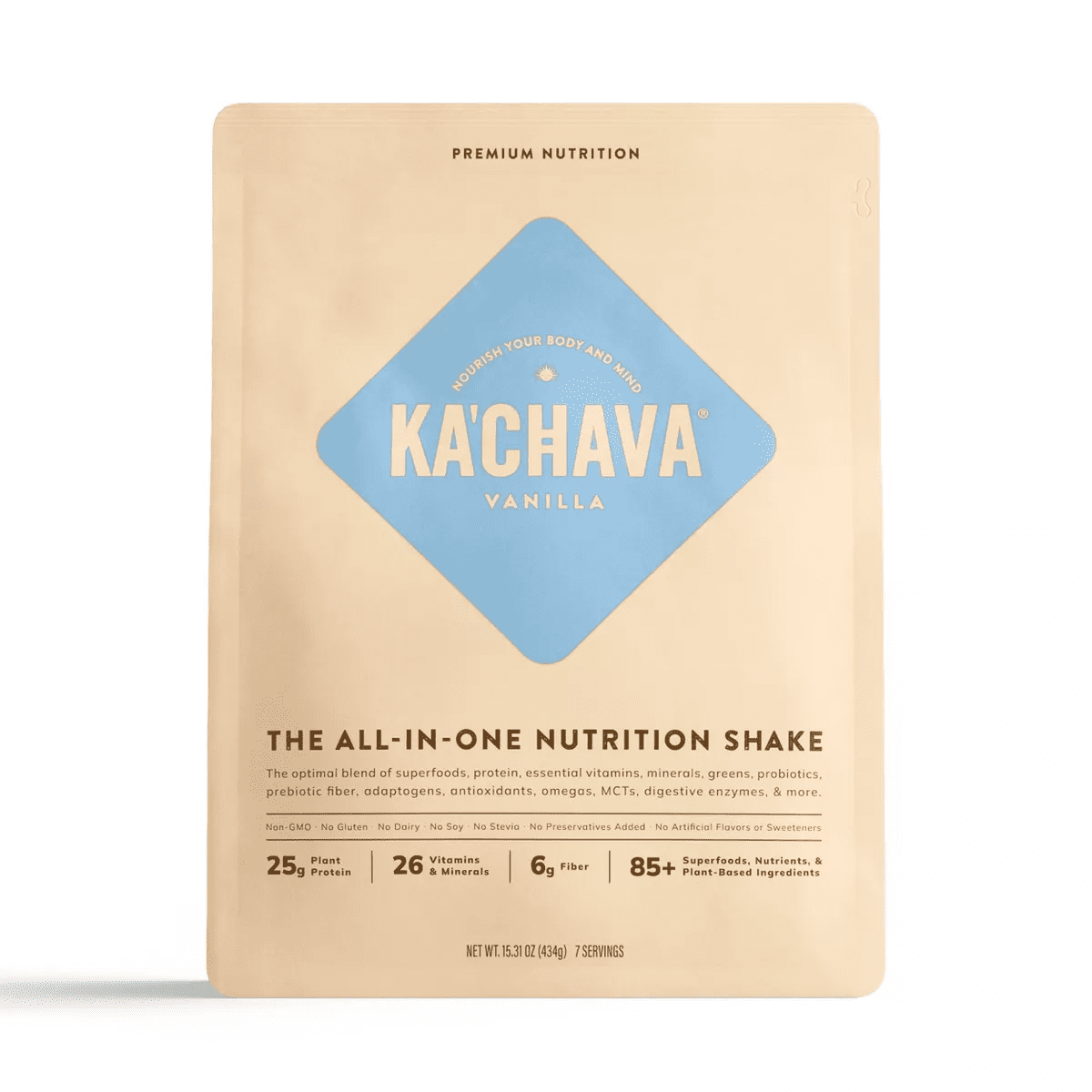 Ka'Chava All-In-One Plant Based Nutrition Shake Powder - Vanilla - 15.31Oz
