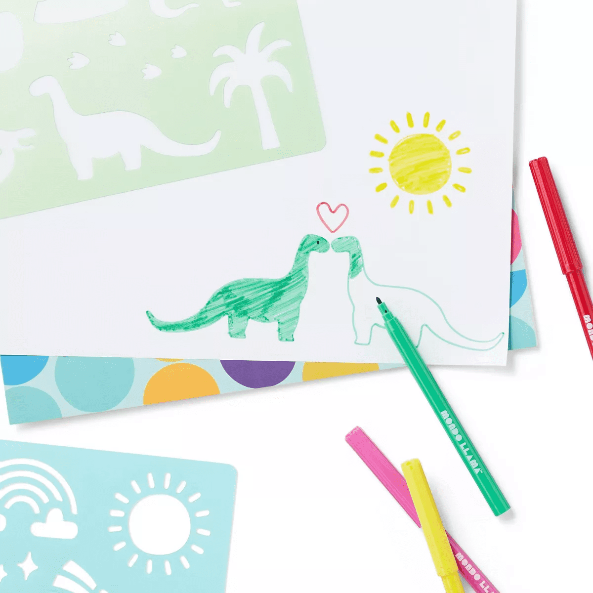 20Pc Super Sketches Stencil Set - Mondo Llama™ - Image 4