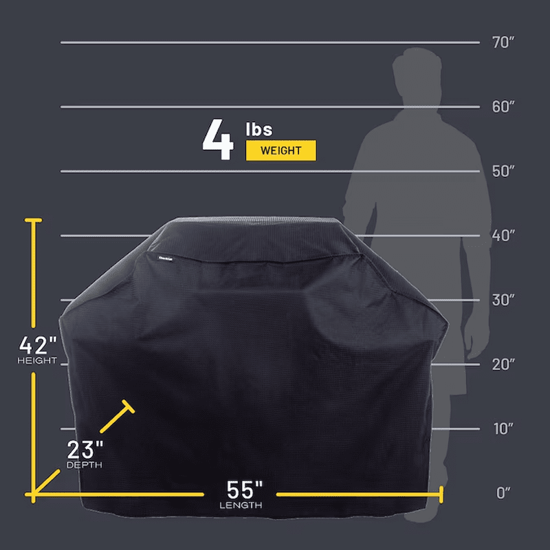 Diamond Series Medium 55-In W X 42-In H Black Fits Most Cover - Image 7