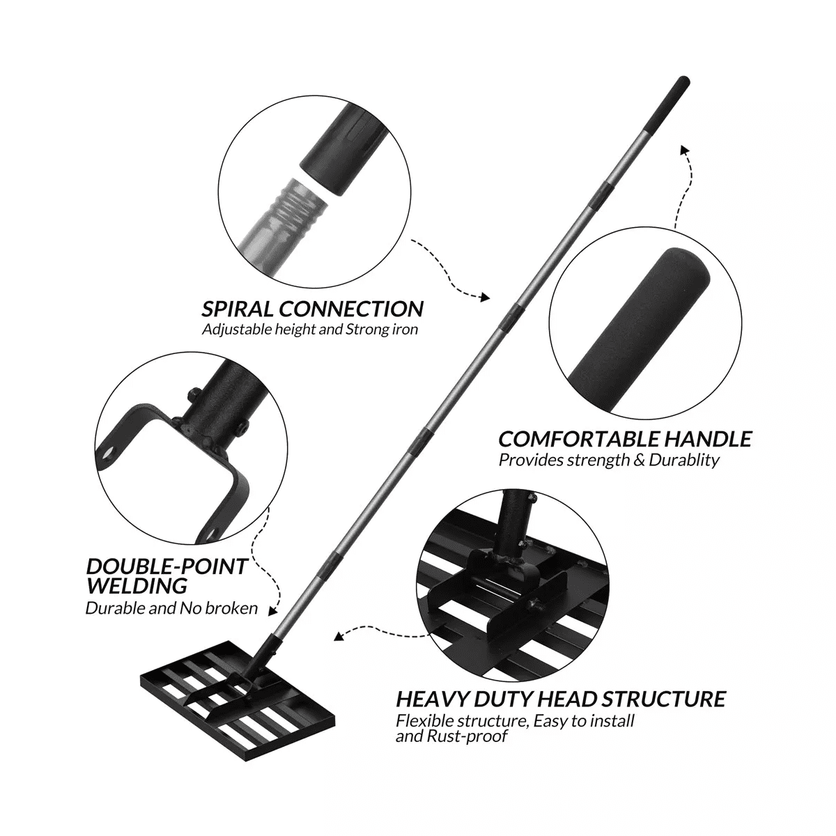 Walensee Lawn Leveling Rake - Image 3