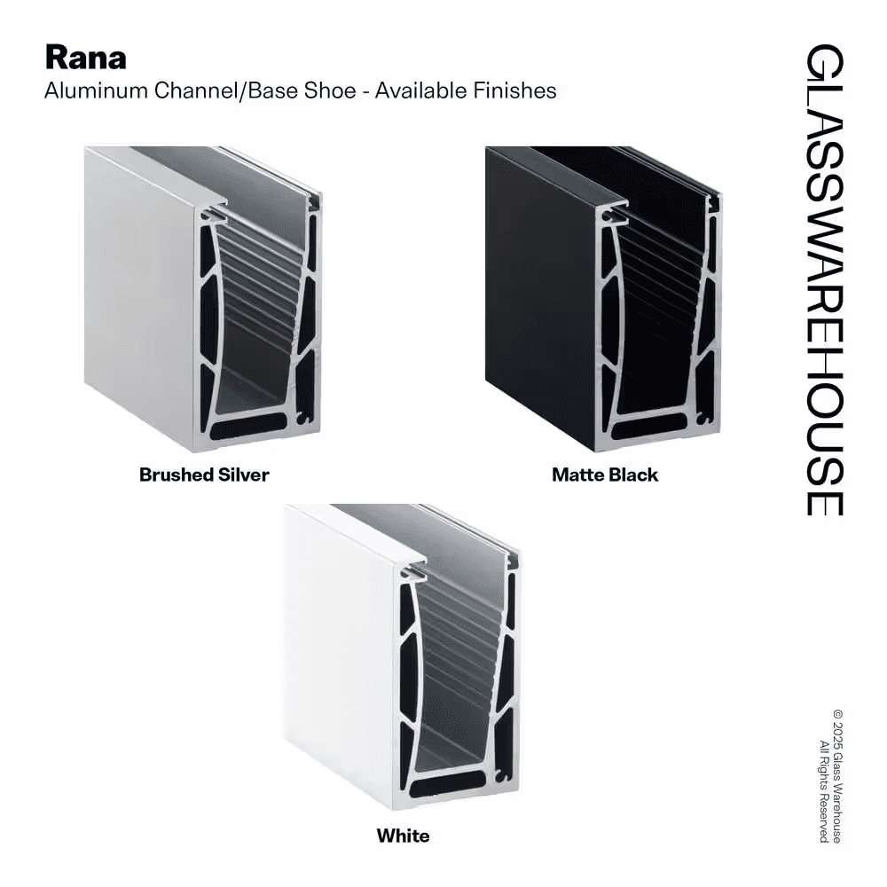 Rana 10 Ft. White Aluminum Base Rail - Image 12