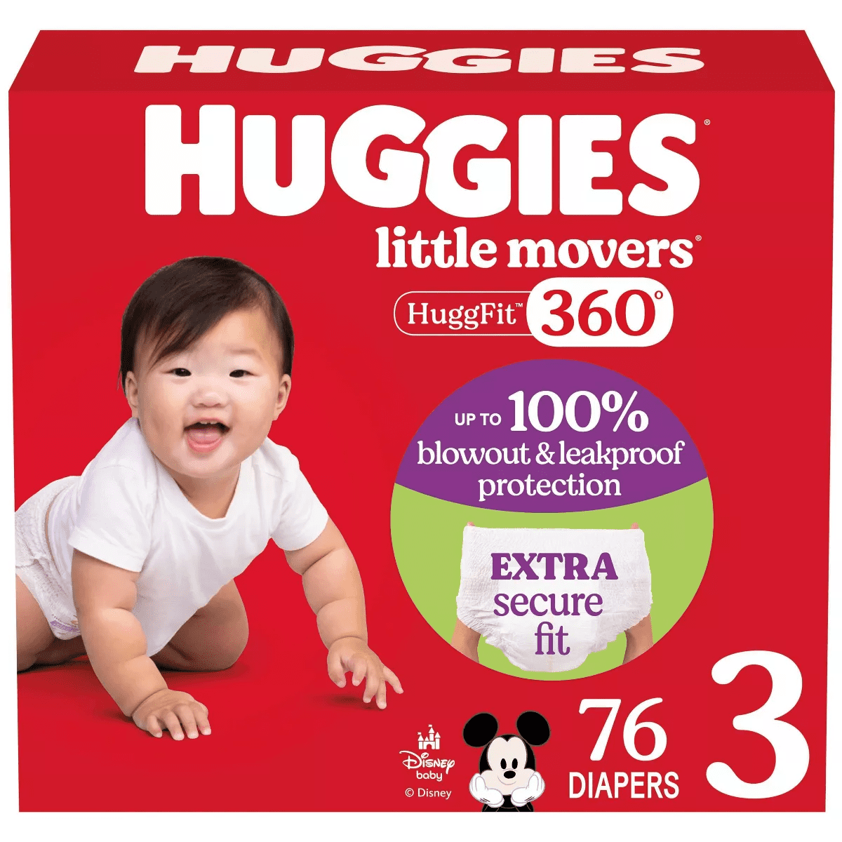 Huggies Little Movers Huggfit 360 Diapers - Image 19