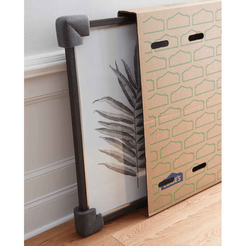 36.25-In W X 41-In H X 6-In D Large Cardboard Television Moving Box with Handle Holes - Image 3