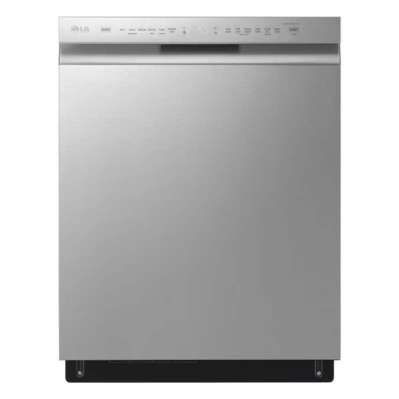 24-In Front Control Built-In Dishwasher ( Printproof Stainless Steel ) with Third Rack, Quadwash and Dynamic Dry , 48-Decibel